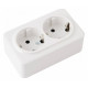 Розетка двойная с заземлением Arte Milano am-310 310.40-2.white