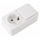 Блок с выключателями одноклавишными Arte Milano am-310 310.52-1.white
