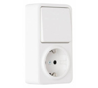 Блок с выключателями одноклавишными Arte Milano am-310 310.52-1.white