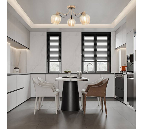 Потолочная люстра Arte Milano AMALFI-322306 322306/3 FG+BK