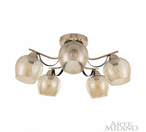 Потолочная люстра Arte Milano AMALFI-322306 322306/5 FG+BK