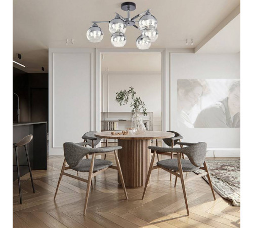 Люстра на штанге Arte Milano Napoli 339354/6 CR+BK