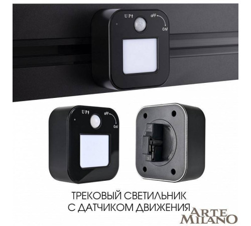 Накладной светильник Arte Milano Am-track-sockets 380022TLS/LWS Black