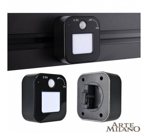 Накладной светильник Arte Milano Am-track-sockets 380022TLS/LWS Black