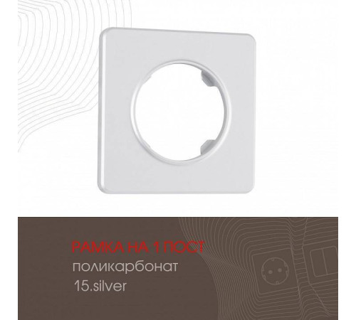 Рамка на 1 пост Arte Milano am-502.15 502.15-1.silver