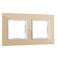 Рамка на 2 поста Arte Milano am-503.02 503.02-2.shampan