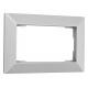 Рамка для двойной розетки Arte Milano am-503.03 503.03-double.silver