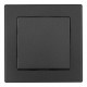 Выключатель одноклавишный Arte Milano SET06-1 SET06-1-30-1 black