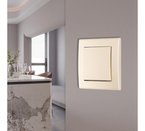 Выключатель одноклавишный Arte Milano SET06-1 SET06-1-30-1 shampan