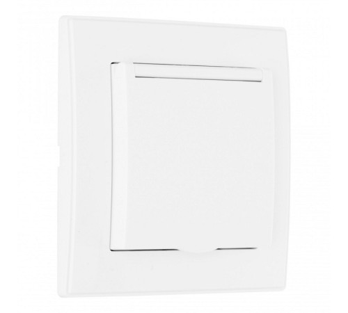 Розетка с заземлением и шторкой, с крышкой Arte Milano SET06-1 SET06-1-41-1 white