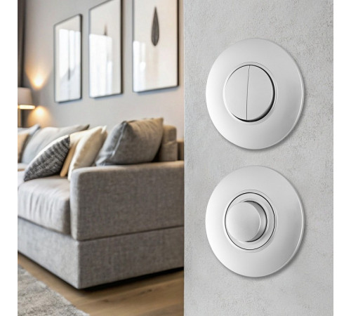 Выключатель двухклавишный Arte Milano SET08-1 SET08-1-30-2 silver