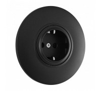 Розетка с заземлением и со шторкой Arte Milano SET08-1 SET08-1-40-1 black