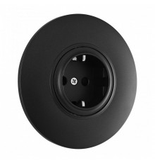 Розетка с заземлением и со шторкой Arte Milano SET08-1 SET08-1-40-1 black