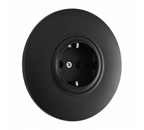Розетка с заземлением и со шторкой Arte Milano SET08-1 SET08-1-40-1 black