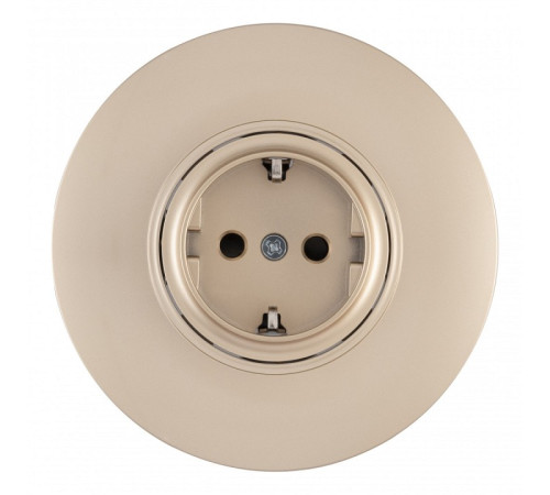 Розетка с заземлением и со шторкой Arte Milano SET08-1 SET08-1-40-1 shampan