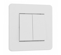 Выключатель двухклавишный Arte Milano SET16-1 SET16-1-30-2 white