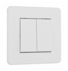 Выключатель двухклавишный Arte Milano SET16-1 SET16-1-30-2 white