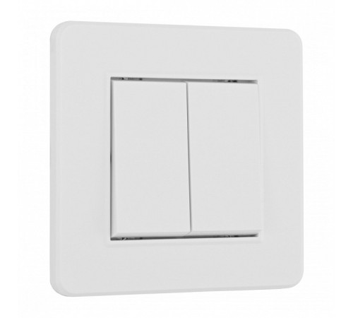 Выключатель двухклавишный Arte Milano SET16-1 SET16-1-30-2 white
