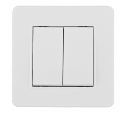 Выключатель двухклавишный Arte Milano SET16-1 SET16-1-30-2 white