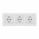 Розетка с заземлением и со шторкой Arte Milano SET16-3 SET16-3-40-1x3 white