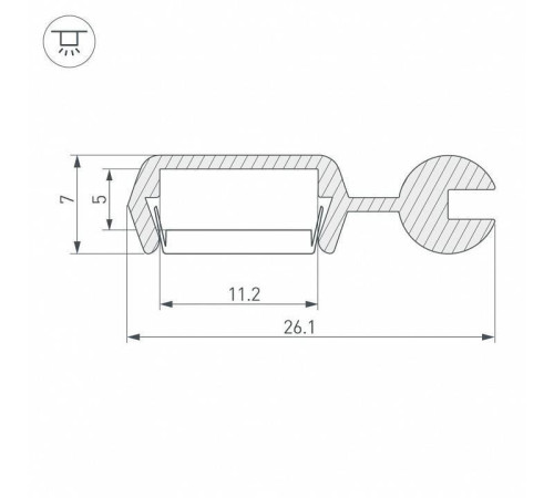 Профиль Arlight POLI-2000 ANOD 021738