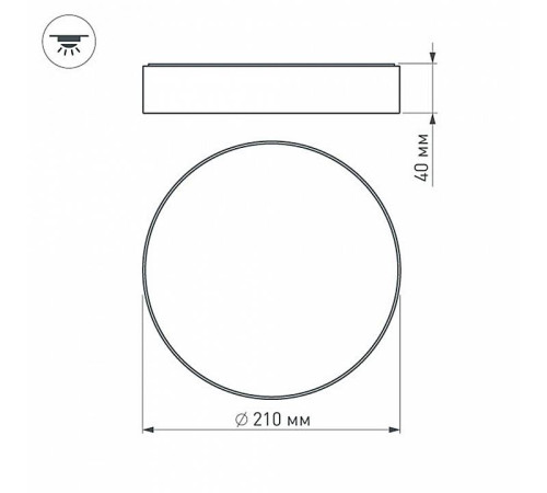 Накладной светильник Arlight RONDO 022905(2)