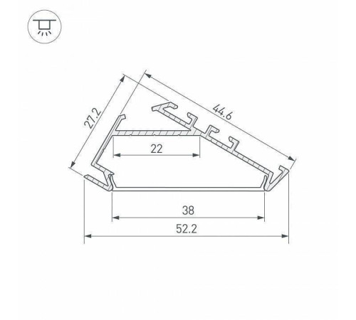 Профиль накладной Arlight Klus 25469