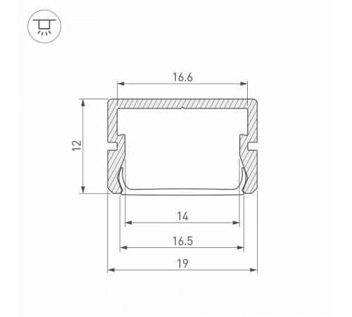 Профиль накладной Arlight Siler 25490