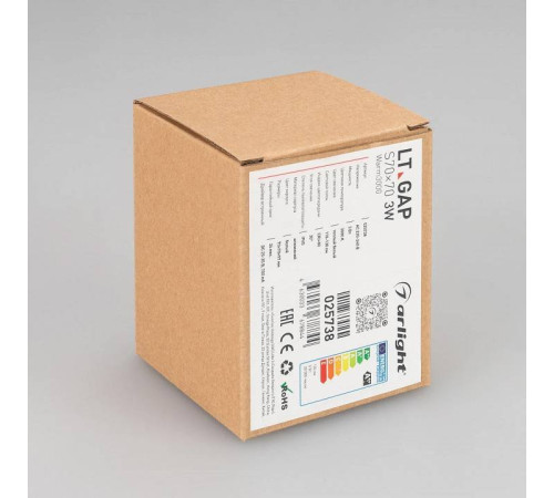 Встраиваемый светильник Arlight LT-GAP-S70x70-3W Warm3000 (WH, 30 deg) 025738