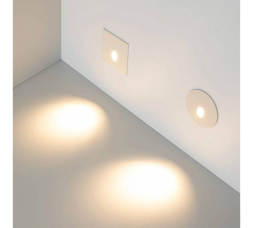 Встраиваемый светильник Arlight LT-GAP-S70x70-3W Warm3000 (WH, 30 deg) 025738