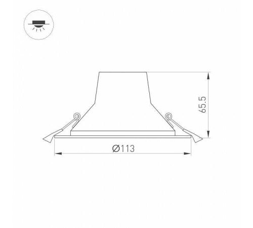 Встраиваемый светильник Arlight LEGEND 027317(1)