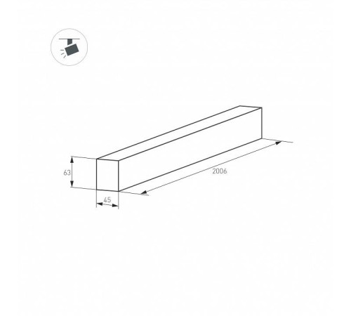 Трек накладной Arlight MAG-45 028070(1)