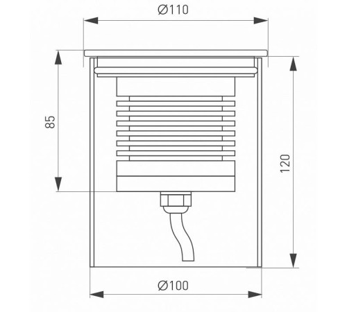 Встраиваемый в дорогу светильник Arlight Ground 033578