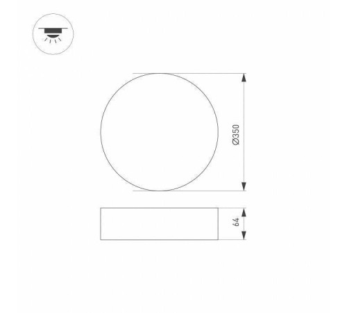Накладной светильник Arlight RONDO 34809