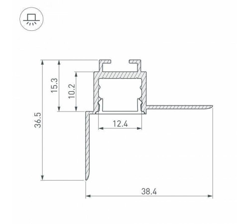Профиль для карнизов Arlight ARH-CEIL 034979
