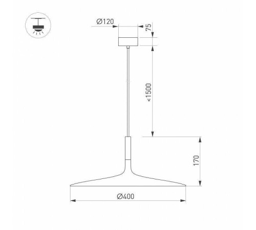 Подвесной светильник Arlight FIORE 036001