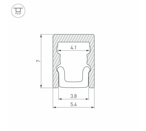 Профиль накладной Arlight ARH-KANT 36399