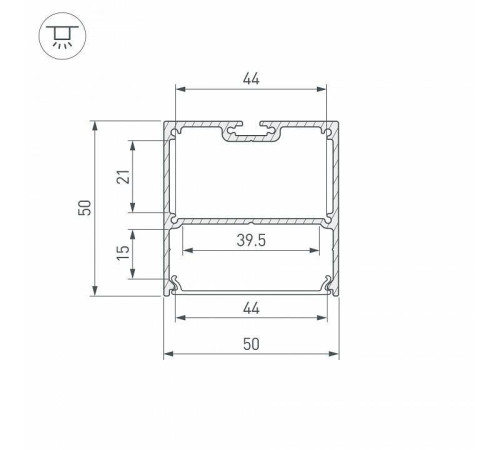 Профиль накладной Arlight SL-LINE 038451