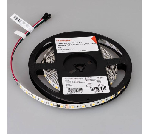 Лента светодиодная Arlight RT-SPI-A160-10mm 24V RGB 039039