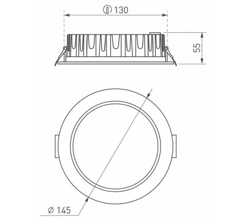 Встраиваемый светильник Arlight FOGGY 039062