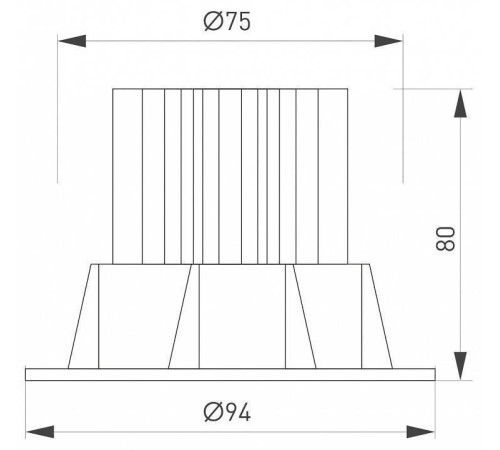 Встраиваемый светильник Arlight ATOLL 041574