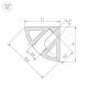 Профиль встраиваемый угловой внутренний Arlight SL-KANT 044086