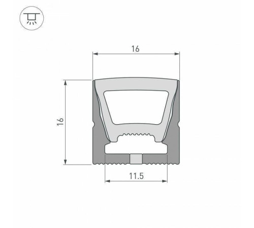 Профиль накладной гибкий Arlight WPH-FLEX 045759