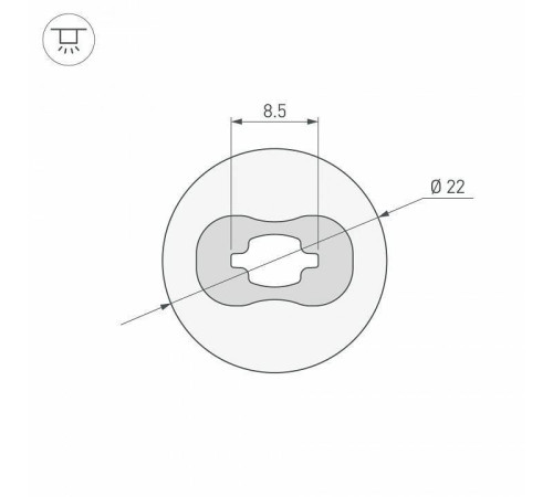 Профиль накладной гибкий Arlight WPH-FLEX 045847