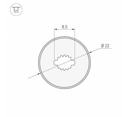 Профиль накладной гибкий Arlight WPH-FLEX 045866