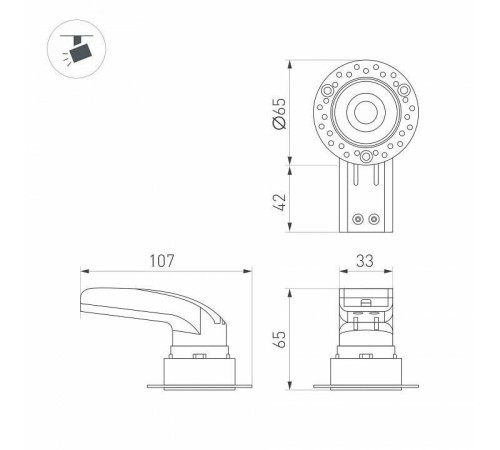 Встраиваемый светильник Arlight RIALTO 047772
