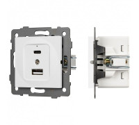 Механизм розетки 2хUSB type A и C Arlight SCT 049839
