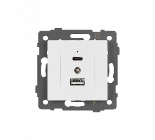 Механизм розетки 2хUSB type A и C Arlight SCT 049839