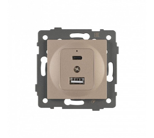 Механизм розетки 2хUSB type A и C Arlight SCT 049841