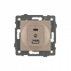 Механизм розетки 2хUSB type A и C Arlight SCT 049841